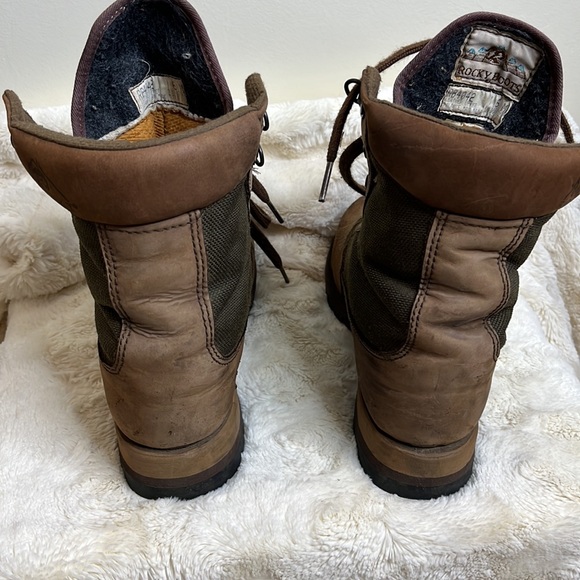 Rocky Womens Gore Tex Thinsulate Brown Leather Hiking Boots Size 6M - Picture 3 of 9